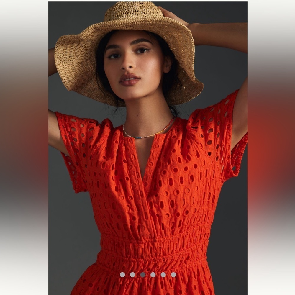 Anthropologie NWT The Somerset Mini Dress:
Eyelet Edition size XXS. - Picture 4 of 16